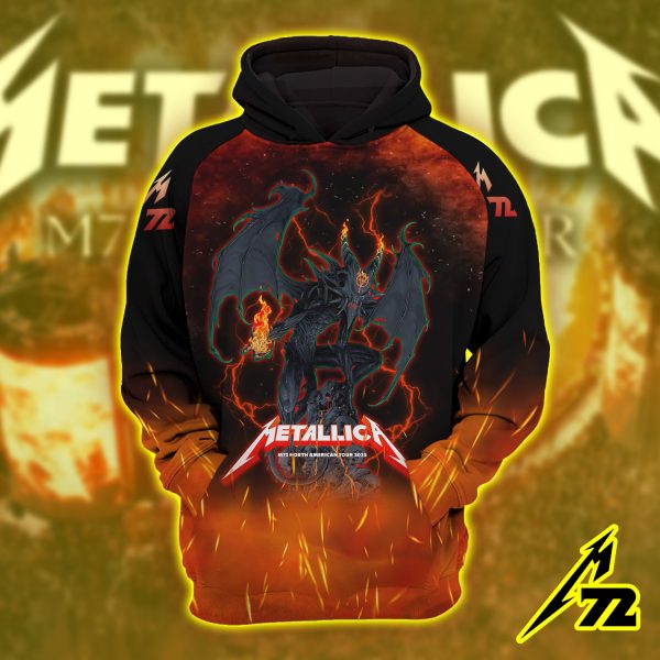 Metallica Concert Tour M72 World Tour June 20 2025 Santa Clara Levi’s Stadium – No‑Repeat Weekend Setlist Raglan Hoodie by Vance Kelly