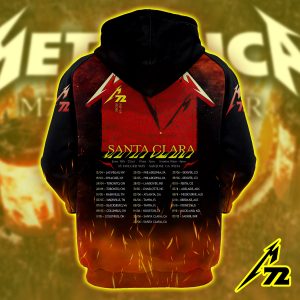 Metallica Concert Tour M72 World Tour June 20 2025 Santa Clara Levis Stadium No Repeat Weekend Setlist Raglan Hoodie By Vance Kelly 2 - Metbrick.com