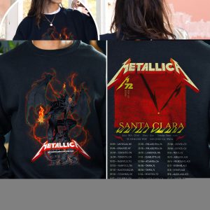 Metallica Concert Tour M72 World Tour June 20 2025 Santa Clara Levis Stadium No Repeat Weekend Setlist Sweatshirt By Vance Kelly 3 - Metbrick.com