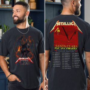 Metallica Concert Tour M72 World Tour June 20 2025 Santa Clara Levis Stadium No Repeat Weekend Setlist T Shirt By Vance Kelly 3 - Metbrick.com