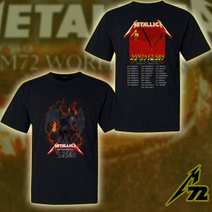 Metallica Concert Tour M72 World Tour June 20 2025 Santa Clara Levi’s Stadium – No‑Repeat Weekend Setlist T‑Shirt by Vance Kelly