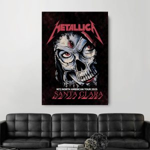 Metallica Concert Tour M72 World Tour June 22 2025 Levis Stadium Night 2 Tonight In Santa Clara Canvas Poster 2 - Metbrick.com