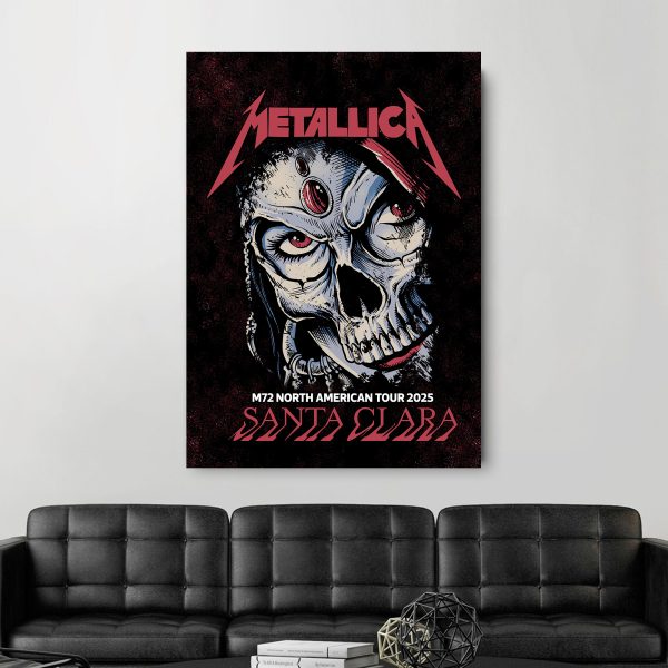 Metallica Concert Tour M72 World Tour June 22 2025 Levi’s Stadium Night 2 – Tonight In Santa Clara Canvas Poster