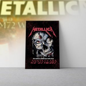 Metallica Concert Tour M72 World Tour June 22 2025 Levis Stadium Night 2 Tonight In Santa Clara Canvas Poster 3 - Metbrick.com