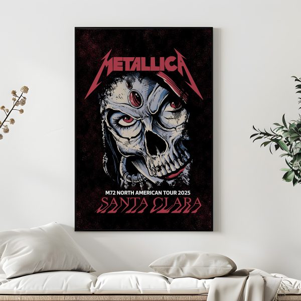 Metallica Concert Tour M72 World Tour June 22 2025 Levi’s Stadium Night 2 – Tonight In Santa Clara Canvas Poster