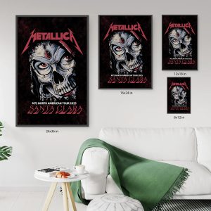 Metallica Concert Tour M72 World Tour June 22 2025 Levis Stadium Night 2 Tonight In Santa Clara Canvas Poster 6 - Metbrick.com