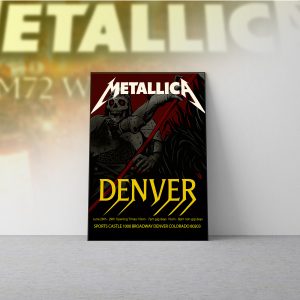Metallica Concert Tour M72 World Tour June 27 2025 Empower Field At Mile High Tonight In Denver Colorado Setlist Canvas Poster By Becky Cloonan 3 - Metbrick.com