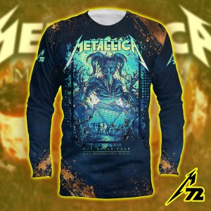 Metallica M72 Atlanta 2025 Long Sleeve Shirt Dan Mumford Aop Tour Edition June 3 At Mercedes Benz Stadium 1 - Metbrick.com