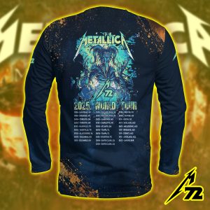 Metallica M72 Atlanta 2025 Long Sleeve Shirt Dan Mumford Aop Tour Edition June 3 At Mercedes Benz Stadium 2 - Metbrick.com