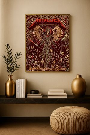 Metallica M72 Atlanta Concert Poster Canvas – Mercedes-Benz Stadium (June 3, 2025) by Dave Quiggle