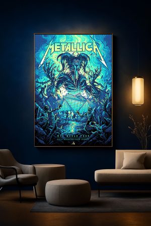 Metallica M72 Atlanta Pop Up Shop Poster Canvas Mercedes Benz Stadium June 3 2025 1 - Metbrick.com