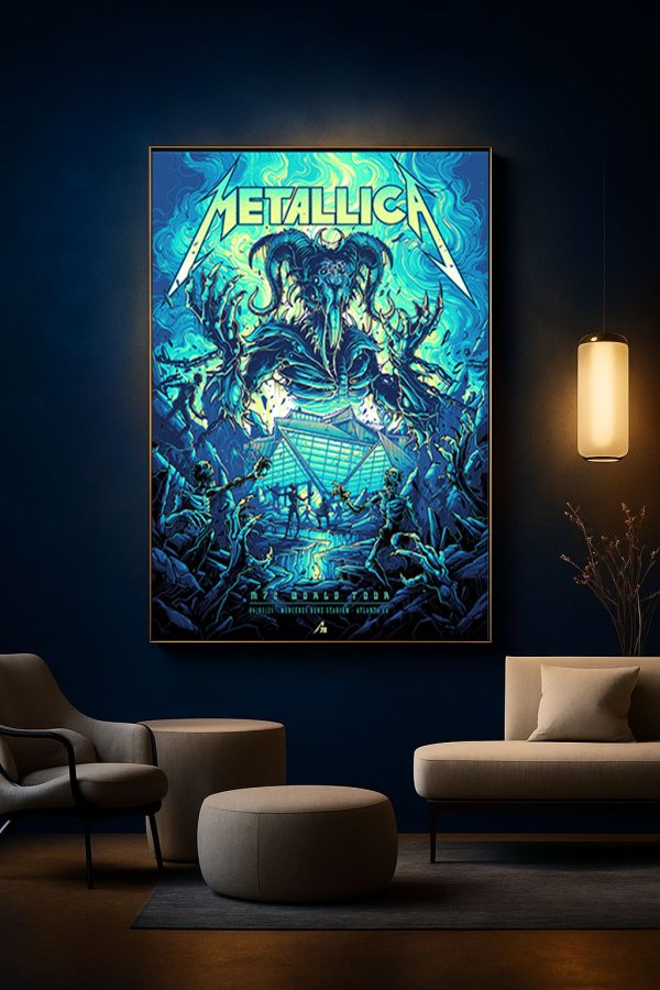 Metallica M72 Atlanta Pop-Up Shop Poster Canvas – Mercedes-Benz Stadium (June 3, 2025)