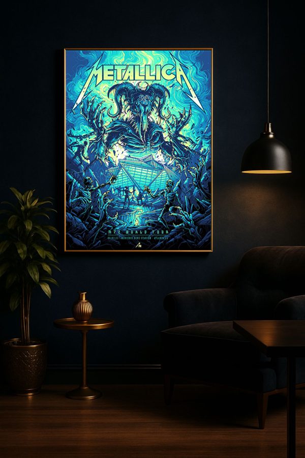 Metallica M72 Atlanta Pop-Up Shop Poster Canvas – Mercedes-Benz Stadium (June 3, 2025)