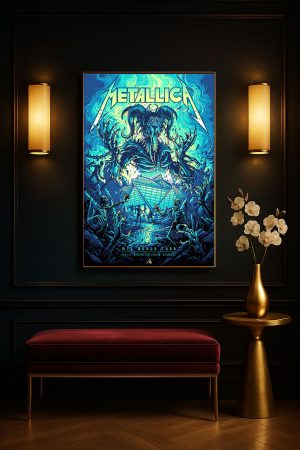 Metallica M72 Atlanta Pop Up Shop Poster Canvas Mercedes Benz Stadium June 3 2025 4 - Metbrick.com