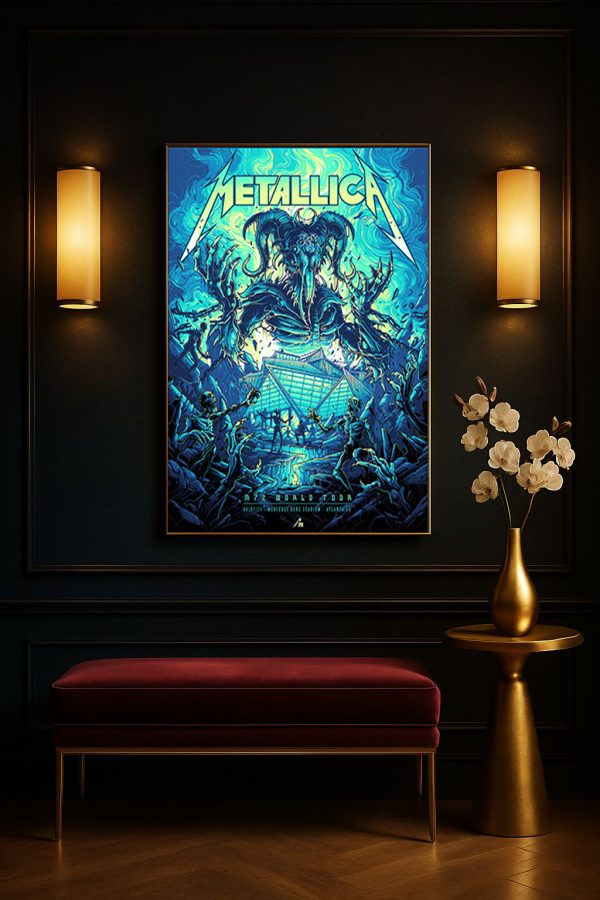 Metallica M72 Atlanta Pop-Up Shop Poster Canvas – Mercedes-Benz Stadium (June 3, 2025)