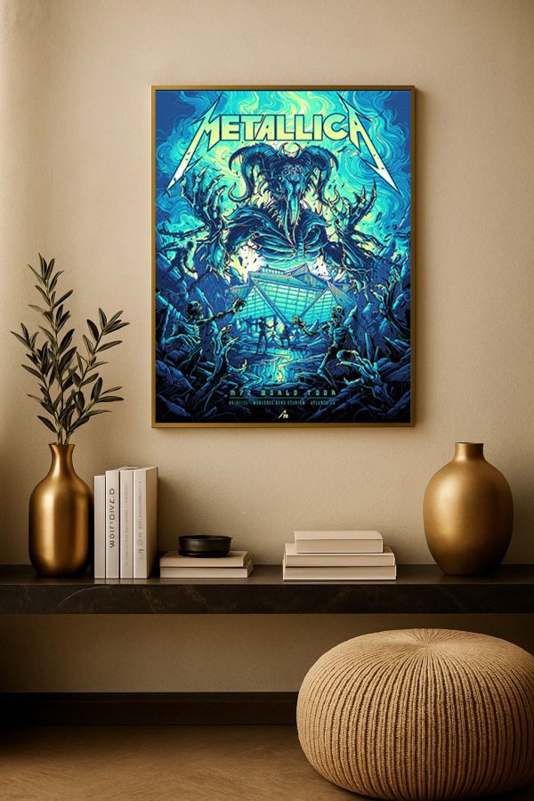 Metallica M72 Atlanta Pop-Up Shop Poster Canvas – Mercedes-Benz Stadium (June 3, 2025)