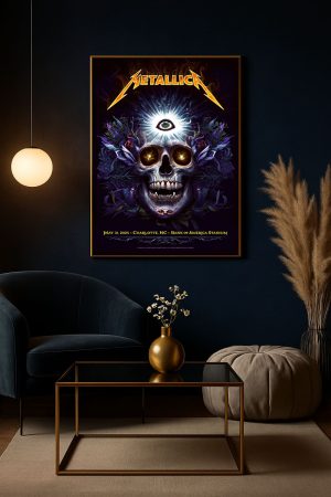 Metallica M72 Charlotte Event Poster Canvas Bank Of America Stadium May 31 2025 By Nc Winters 2 - Metbrick.com