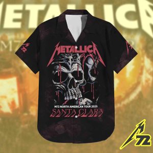 Metallica M72 Hawaiian Shirt Santa Clara Levis Stadium June 20 2025 All Over Print Tropical Tour Style 1 - Metbrick.com