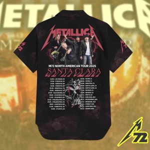 Metallica M72 Hawaiian Shirt Santa Clara Levis Stadium June 20 2025 All Over Print Tropical Tour Style 2 - Metbrick.com