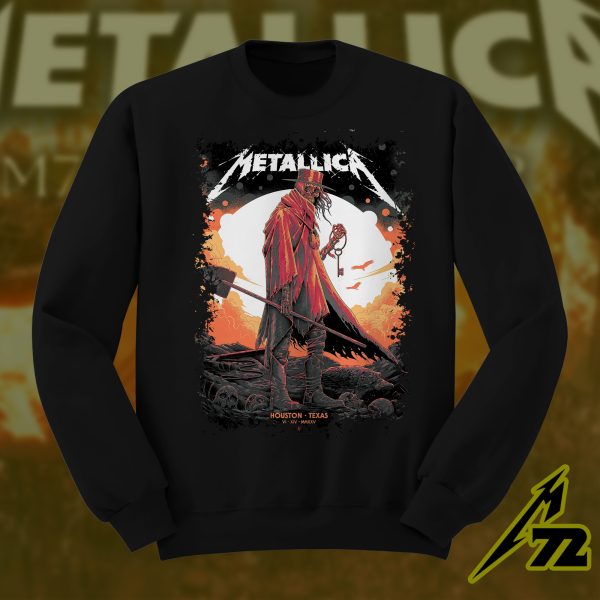 Metallica M72 Houston 2025 Sweatshirt – June 14 Concert NRG Stadium Tour Night Featuring Pantera
