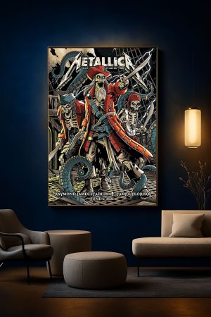 Metallica M72 June 6 2025 World Tour At Raymond James Stadium Poster Tonight In Tampa 1 - Metbrick.com