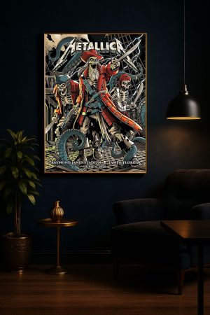 Metallica M72 June 6 2025 World Tour At Raymond James Stadium Poster Tonight In Tampa 3 - Metbrick.com