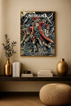 Metallica M72 Poster – Tampa June 6 2025 World Tour at Raymond James Stadium