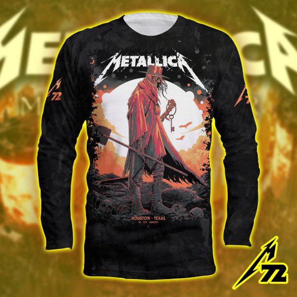 Metallica M72 Long Sleeve Shirt – June 14 2025 Houston Concert Night at NRG Stadium Featuring Pantera & Full Setlist