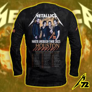 Metallica M72 Long Sleeve Shirt June 14 2025 Houston Concert Night At Nrg Stadium Featuring Pantera Full Setlist 2 - Metbrick.com