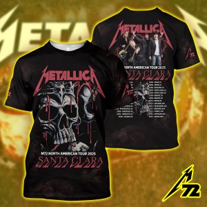 Metallica M72 Santa Clara 3D Shirt – June 20 2025 Levi’s Stadium | All Over Print “Whiplash” Setlist Edition