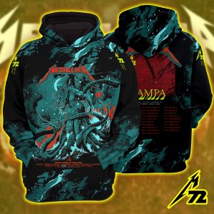 Metallica M72 Tampa 2025 Hoodie – AOP Unisex Raglan Tour Edition, Raymond James Stadium (June 6 & 8)