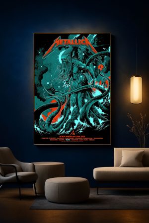 Metallica M72 Tampa 2025 Poster Canvas Raymond James Stadium Tour Art June 6 8 1 - Metbrick.com