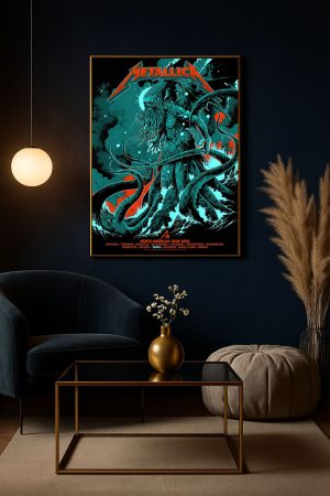 Metallica M72 Tampa 2025 Poster Canvas Raymond James Stadium Tour Art June 6 8 2 - Metbrick.com