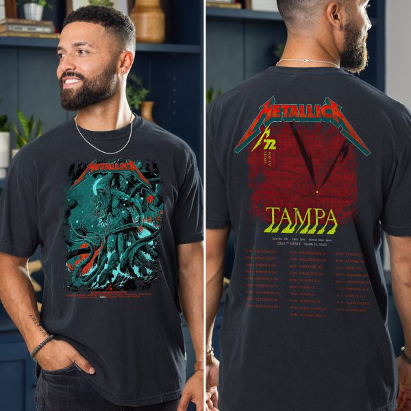Metallica M72 Tampa 2025 Tour Unisex T-Shirt Pop-Up Exclusive at Raymond James Stadium (June 6 & 8)