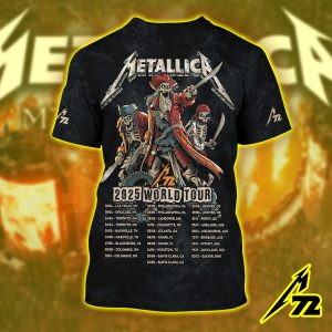 Metallica M72 Tonight In Tampa 3d Aop Shirt June 6 2025 Tour Edition At Raymond James Stadium 2 - Metbrick.com