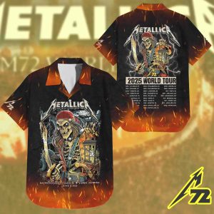 Metallica M72 “Tonight in Tampa” Hawaiian Shirt – AOP Tour Edition, June 8 2025 at Raymond James Stadium