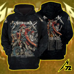 Metallica M72 “Tonight in Tampa” Hoodie – AOP Unisex Raglan, June 6 2025 Tour at Raymond James Stadium