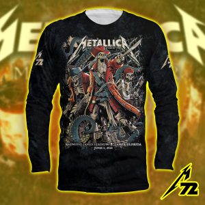 Metallica M72 Tonight In Tampa Long Sleeve Shirt Aop Tour Edition June 6 2025 At Raymond James Stadium 1 - Metbrick.com