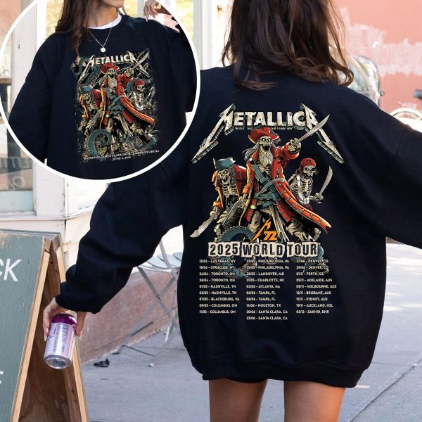 Metallica M72 “Tonight in Tampa” Sweatshirt – AOP Unisex Tour Pullover, Raymond James Stadium (June 6, 2025)