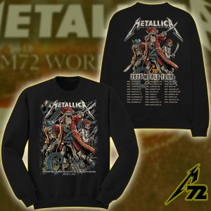 Metallica M72 “Tonight in Tampa” Sweatshirt – AOP Unisex Tour Pullover, Raymond James Stadium (June 6, 2025)