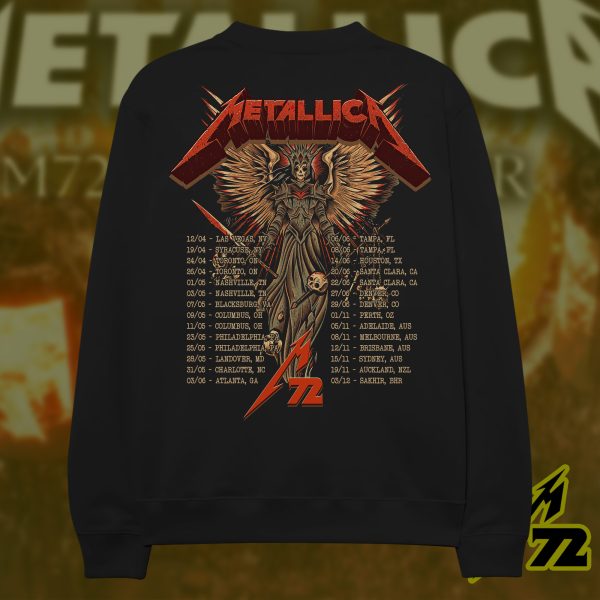 Metallica M72 Tour 2025 AOP Unisex Sweatshirt Pop-Up Exclusive, Mercedes-Benz Stadium Atlanta (June 3)
