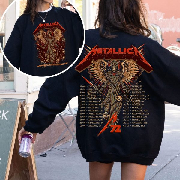 Metallica M72 Tour 2025 AOP Unisex Sweatshirt Pop-Up Exclusive, Mercedes-Benz Stadium Atlanta (June 3)