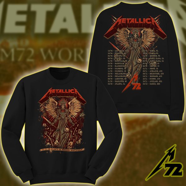 Metallica M72 Tour 2025 AOP Unisex Sweatshirt Pop-Up Exclusive, Mercedes-Benz Stadium Atlanta (June 3)