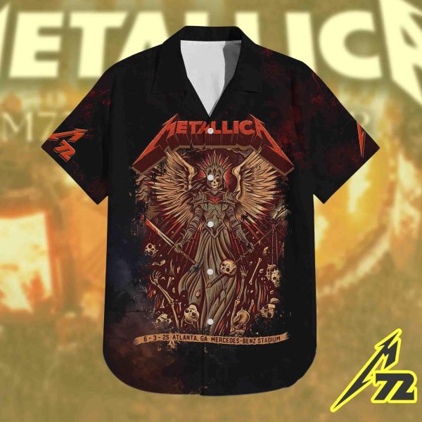 Metallica M72 Tour Atlanta June 3 2025 AOP Hawaiian Shirt