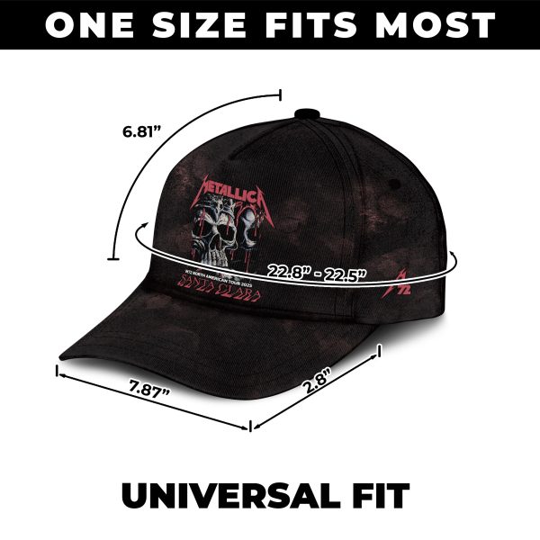 Metallica M72 Tour Cap – Santa Clara Levi’s Stadium 2025 | All Over Print Baseball Hat “Tonight in Santa Clara” Limited Drop