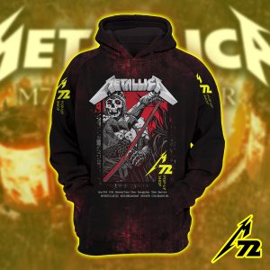 Metallica M72 Tour Hoodie June 27 2025 Empower Field Denver All Over Print Unisex Raglan Night 1 Live Setlist Hoodie 1 - Metbrick.com