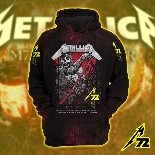 Metallica M72 Tour Hoodie – June 27 2025 Empower Field Denver | All Over Print Unisex Raglan “Night 1 Live Setlist” Hoodie
