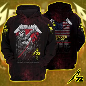 Metallica M72 Tour Hoodie June 27 2025 Empower Field Denver AOP Unisex Raglan “Night 1 Live Setlist” Hoodie
