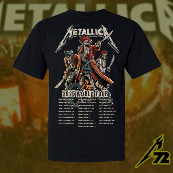 Metallica M72 Tour Unisex T-Shirt – June 6, 2025 “Tonight in Tampa” Concert Tee, Raymond James Stadium