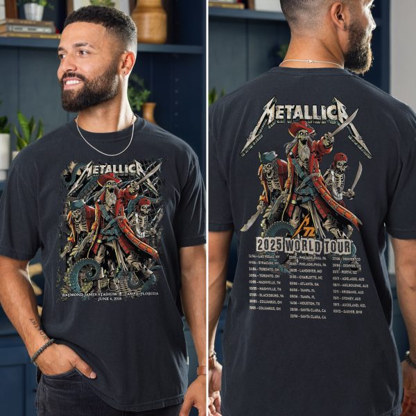 Metallica M72 Tour Unisex T-Shirt – June 6, 2025 “Tonight in Tampa” Concert Tee, Raymond James Stadium